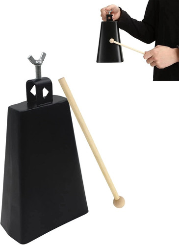 Metal iron cowbell inch - metal,